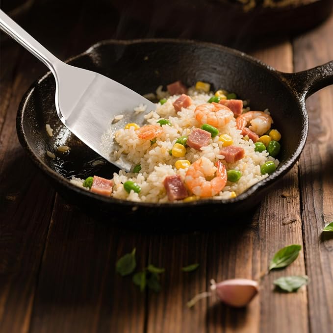 2 Pack metal spatula set, kitchen utensils, cooking utensils,Turner, mini spatula,Slotted Kitchen Spatulas Stainless Steel, Cooking Utensils, Ideal Cookware for Fish, Eggs, Pancakes