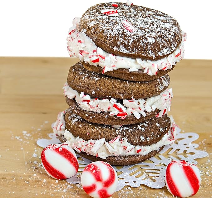 Yorkshire Pudding Pan Set of 2, 4-Cup Nonstick Muffin Top Pan, Shallow Whoopie Pies Pan for Hamburger, Eggs, Sandwiches