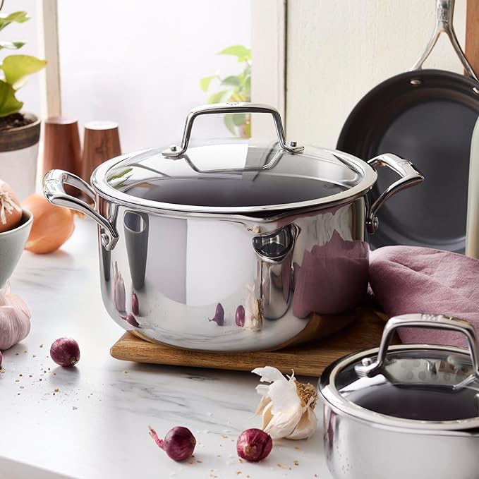 ZWILLING Energy Plus 10-pc Stainless Steel Ceramic Nonstick Cookware Set