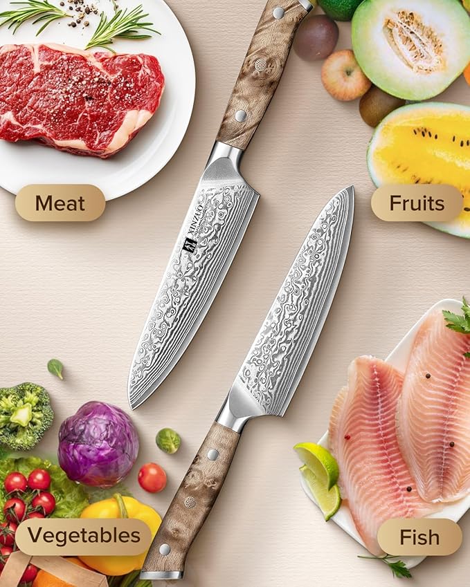 XINZUO 5.2-inch Damascus Steel Petty Knife,67-layer Steel,Perfect for Cutting Fruit and Vegetables Peeling Multipurpose Kitchen Knife with Figured Sycamore Handle