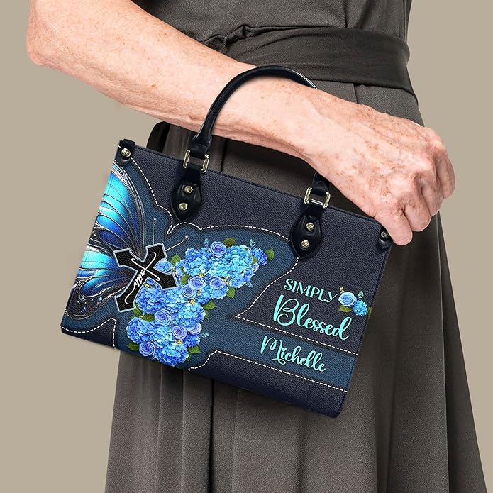 THUYPT Personalized Christian Leather Handbags, Handbag & Purse With Bible Verse Religious Tote Bag, Gift for Women