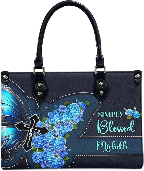 THUYPT Personalized Christian Leather Handbags, Handbag & Purse With Bible Verse Religious Tote Bag, Gift for Women