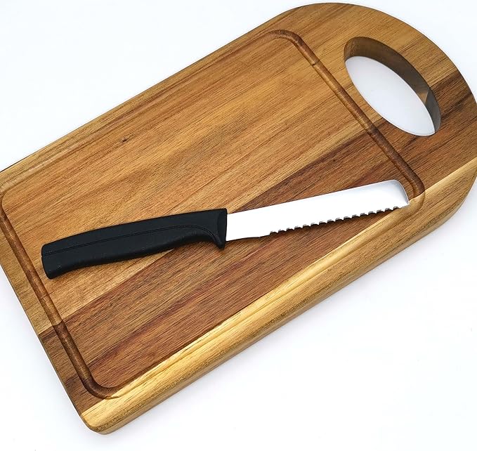 Breakfast Knife, MATTSTONE HILL 4.3 Inch Kitchen Utility Knife - All Purpose Knife, Premium Stainless Steel, Semi Soft Handle, Black