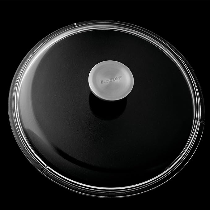 BergHOFF GEM 5Pc Non-stick Cookware Set, Best for Glass Top Cooktop and Gas Stove, Black