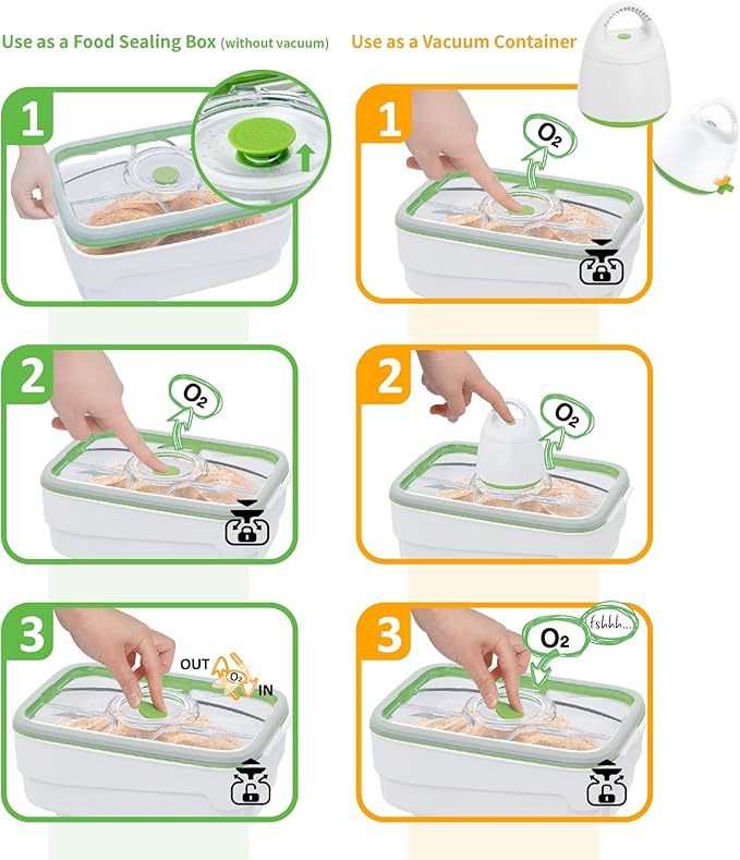 FOSA Extra Large Bread Box | 4L (135oz) Vacuum Sealed Bread Storage Container with Pump, Airtight Food Keeper for Homemade Bread & Baked Goods