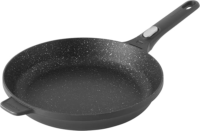 BergHOFF GEM 5Pc Non-stick Cookware Set, Best for Glass Top Cooktop and Gas Stove, Black