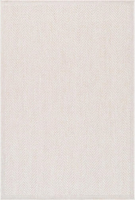 CAMILSON Easy Jute Rug 5x7, Indoor Outdoor Off-White Color Fiber Area Rugs for Living Room Patio and Kitchen Rug Herringbone Seagrass Woven Design Easy-Cleaning Washable Outside Carpet Alfombras 5 x 7