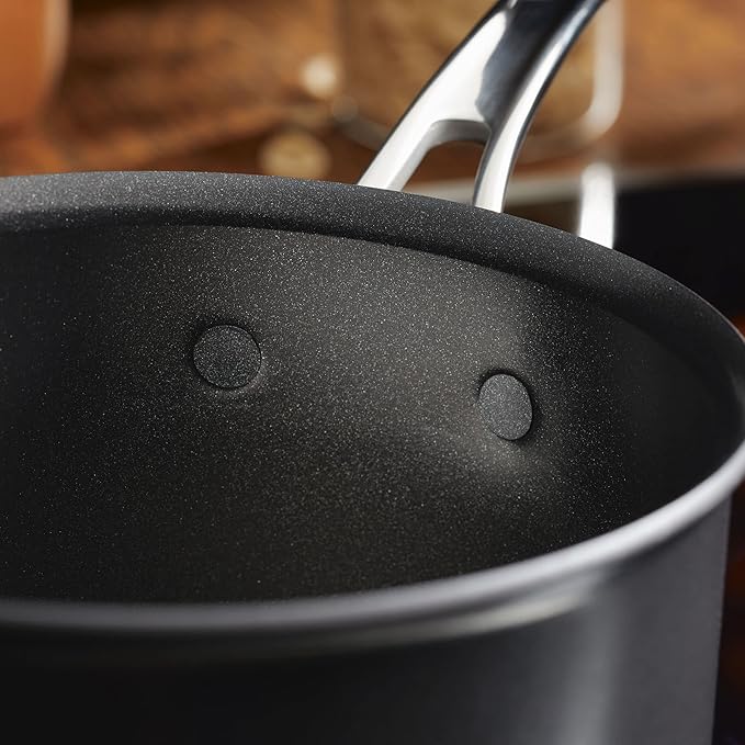 Anolon X Cookware/Pots and Pans Set, 8 Piece, Dark Gray