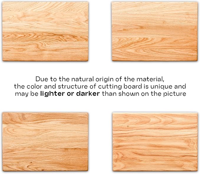 Personalized Oak Wood Cutting Board – Custom Deer Couple Engraving with Names – 8x12 Inches – Gift for Wedding, Anniversary, Christmas, Housewarming, Mother’s Day – Great for Parents and Friends