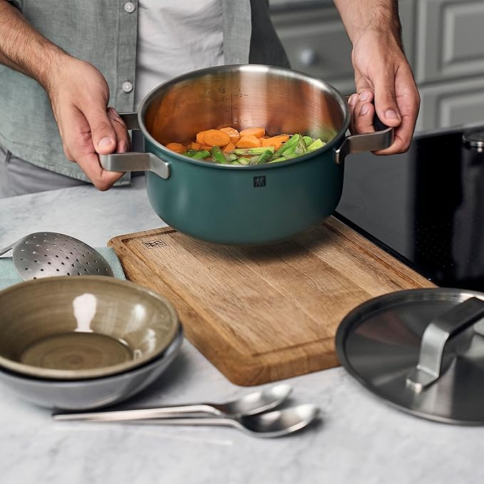 ZWILLING Pure 6-pc Stainless Steel Cookware Set, Green
