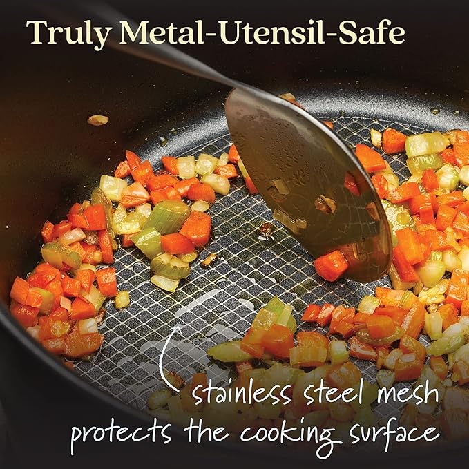 Anolon X - SearTech Nonstick Saucier, Induction Cooktop Compatible (2.4L/2.5qt)