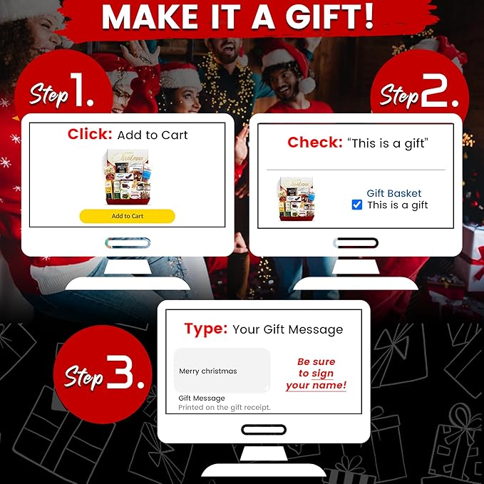 Christmas Gift Basket, Meat and Cheese Gift Baskets for Men and Women - Delicious Condiments with Dubai Chocolate, Charcuterie Food Gift Basket, Christmas Food Gifts in Christmas Gift Box (12-item Bundle)