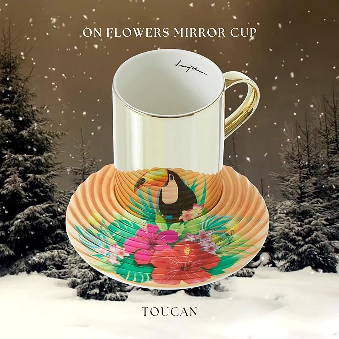 Luycho On Flowers Series_Toucan_12oz Gift for Your Special Days Luxury Home Decor