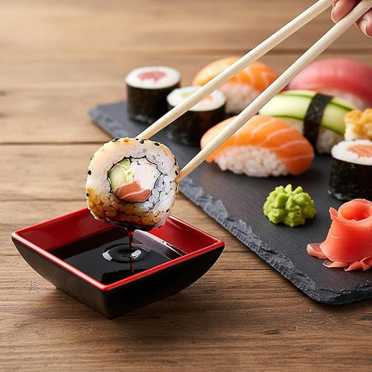 30 Pcs Dipping Sauce Bowls, Mini Soy Sauce Dishes Pinch Bowl Serving Cups Side Dish Plate Restaurant Suppplies for Condiment Ketchup BBQ Desserts Charcuterie Board(Black, Red)