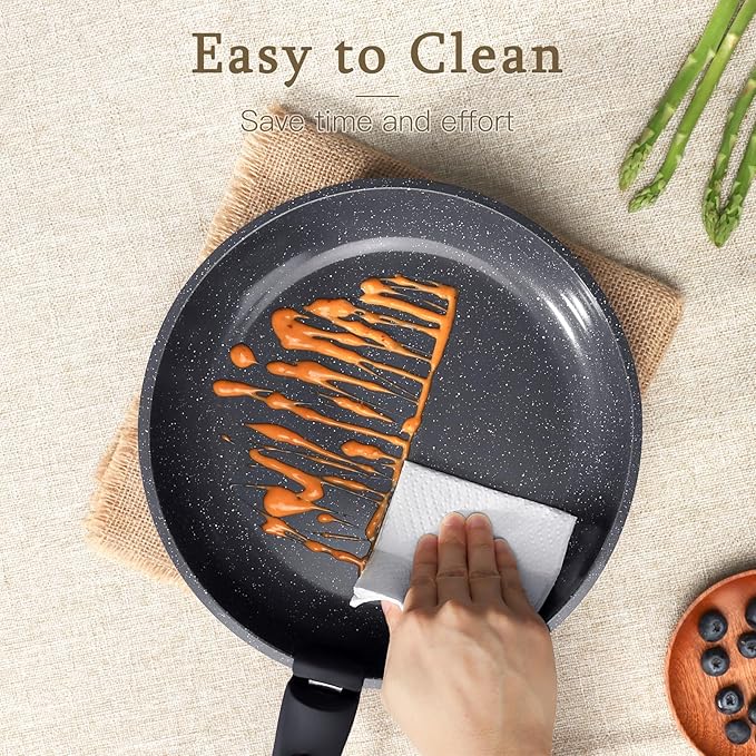GiPP Ceramic Pots and Pans Set Non Stick, Nonstick Detachable Handle Cookware Sets, Healthy Non Toxic PFAS PFOA & PTFE Free, Dishwasher &Oven Safe, Induction Kitchen Pot and Pan, 8 Piece Grey