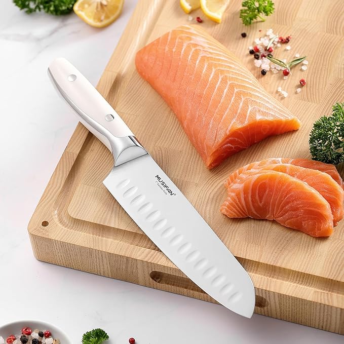 5-Piece Chef Knife Set, Professional Ultra Sharp Kitchen Knives For Cooking High Carbon Stainless Steel, With Ergonomic Handle Design (five)