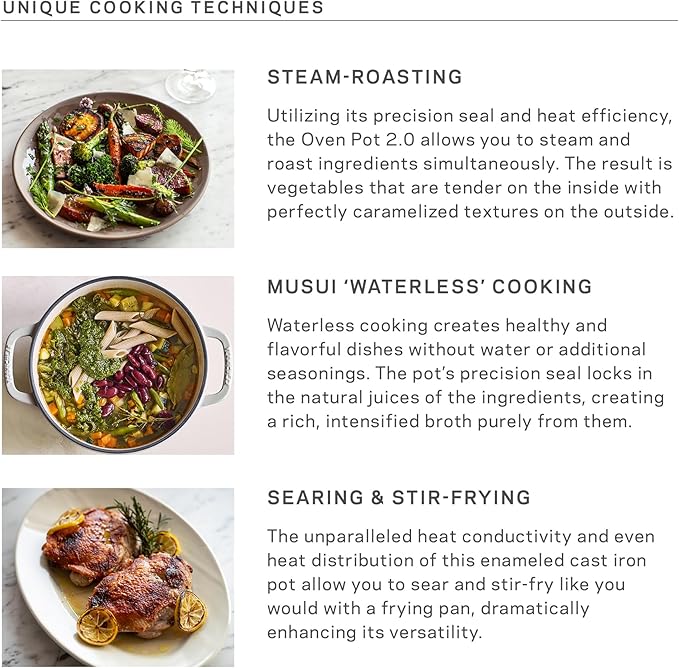 Vermicular Oven Pot 2.0 | Lightweight Enameled Cast Iron Pot | 26cm (5.9 Qt) | Non-Toxic | Induction-compatible | Dutch Oven | Made in Japan | Matte Himalayan Pink