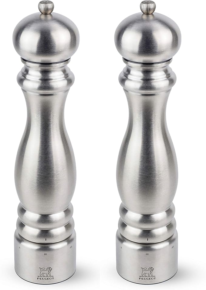 Peugeot Paris Chef u'Select Stainless Steel 12" Pepper & Salt Mill Set