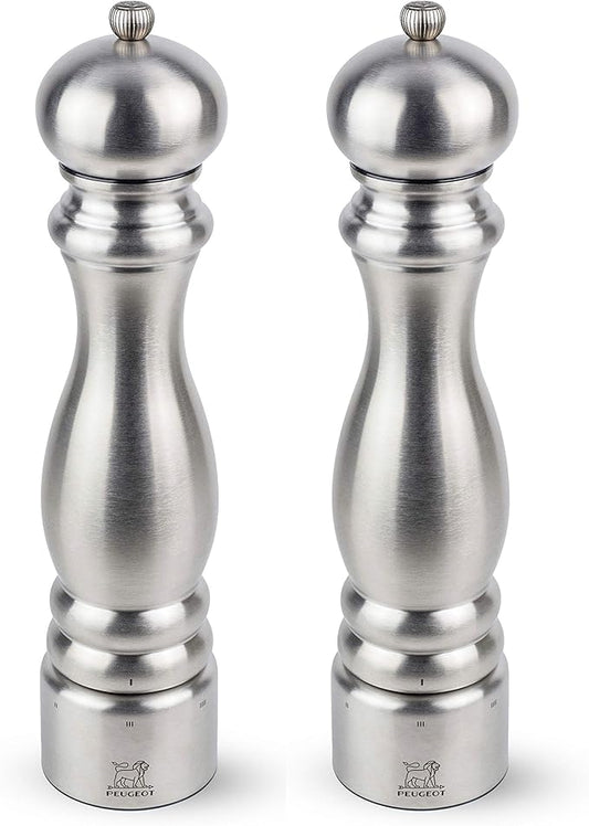Peugeot Paris Chef u'Select Stainless Steel 12" Pepper & Salt Mill Set