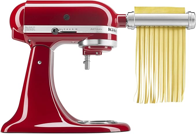 KitchenAid KSMPCA Pasta Cutter Attachment Set (2 Piece), One Size, Silver