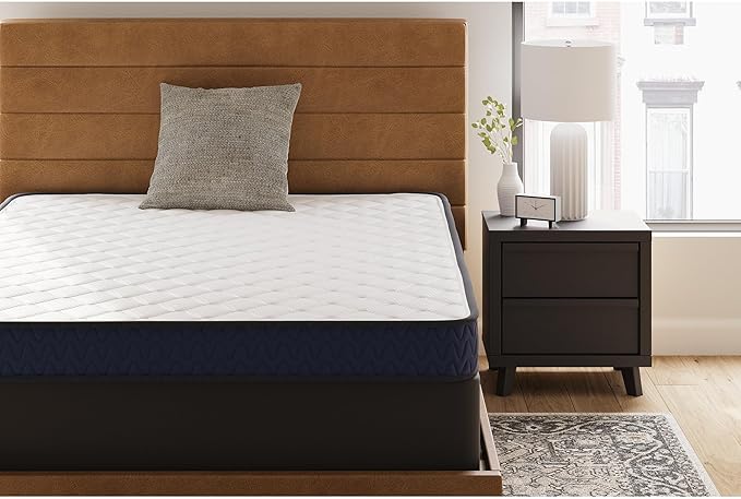 Signature Design by Ashley Twin Size Medium Firm 6 Inch Memory Foam Mattress with Breathable Quilted Cover, Fiberglass Free, Mattress in A Box
