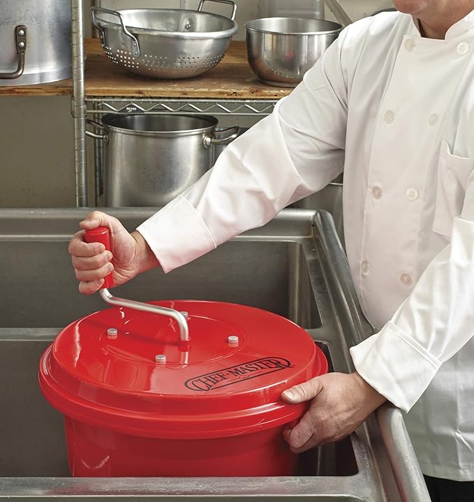 Chef Master Salad Spinner 5 Gallon Economy Salad Dryer, Large Capacity, Fits 5-6 Heads of Lettuce, Highly Durable Spinner Mechanism, Durable, 90008