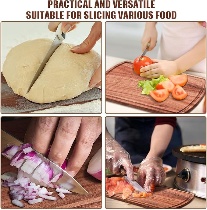 Patelai 12 Pack Large Cutting Boards Bulk Wooden Kitchen Chopping Boards for Crafts DIY Wedding Housewarming Gift(Walnut Wood,14 x 11 Inch)