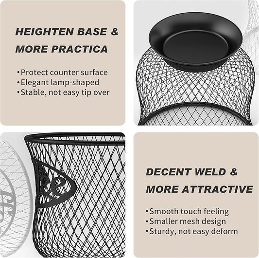 Coffee Pod Holder, Large K Cup Organizer, Large Capacity K Cup Storage for Keuring Espresso Capsule Coffee Creamer, Easy to Refill and Organize for Cafe Bar, Coffee Bar Decor