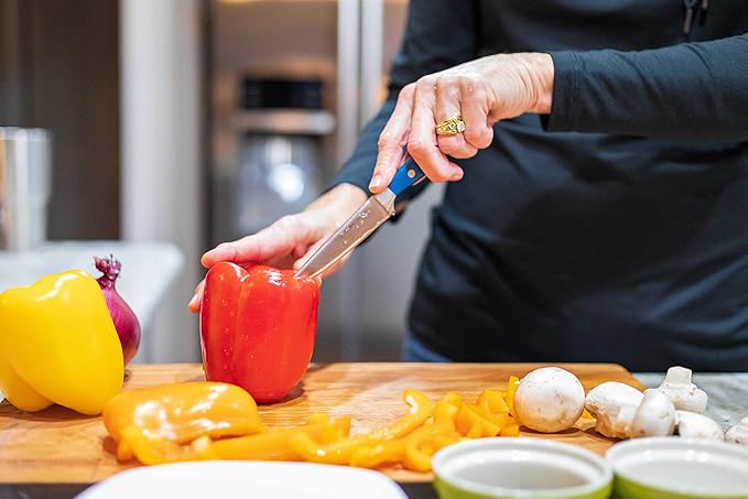 2-Piece Premium Kitchen Knife Set - Ultra-Sharp 5" Utility Knife & 3.5" Paring Knife, High Carbon Stainless Steel, Forged for Precision, Multipurpose Cooking Knives with Ergonomic Handles
