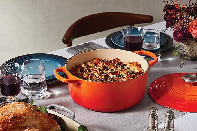 Le Creuset Enameled Cast Iron Signature Round Dutch Oven, 9 qt., Flame