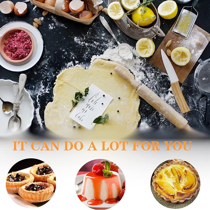 Egg Tart Molds, 12 PCS Non-Stick Very Mini Tart Pans, Mini Tart Mold 3 InchTop, 1.7 Inch Bottom, 0.9Inch High, Carbon Steel, Kitchen Reusable Baking Tools.