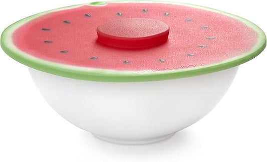 Charles Viancin - Watermelon Silicone Lid for Food Storage and Cooking - 8''/20cm - Airtight Seal on Any Smooth Rim Surface - BPA-Free - Oven, Microwave, Freezer, Stovetop and Dishwasher Safe