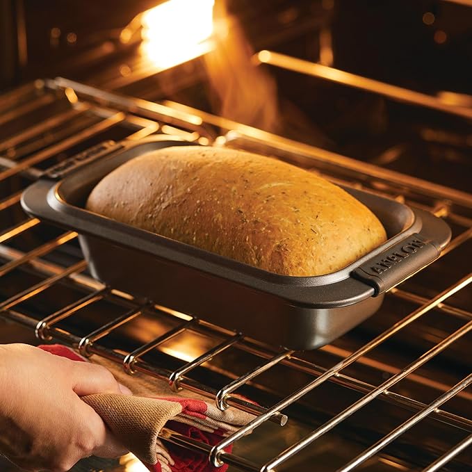 Anolon - 54709 Anolon Advanced Nonstick Bakeware/Baking/Loaf Pan with Grips, 9 Inch x 5 Inch, Gray