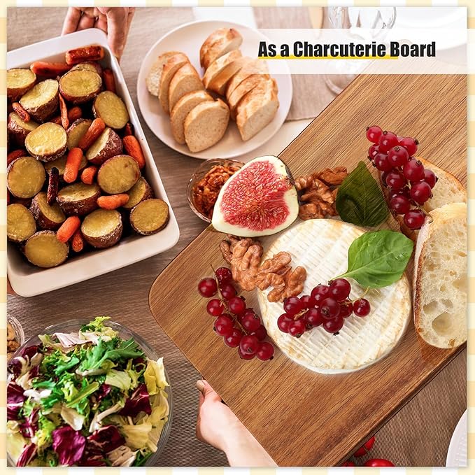 Zubebe 30 Pcs Cutting Board Bulk 11 x 5 Inch Wood Chopping Board Blank Small Laser Engraving Mini Charcuterie Serving Boards for Wedding Housewarming Gift (Acacia)