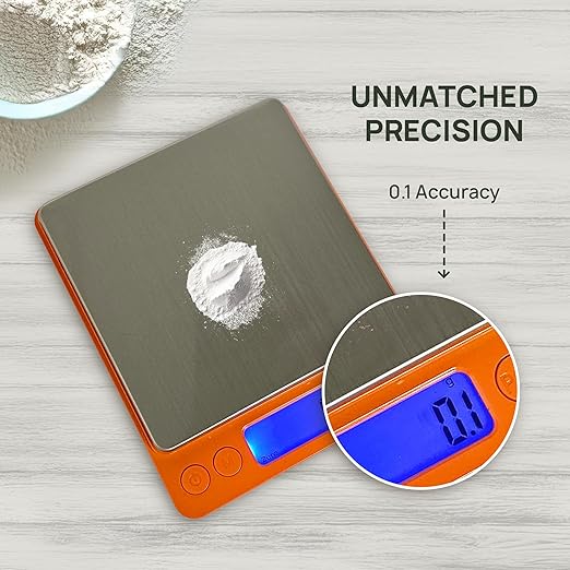 Strive 3000g x 0.1g High Accuracy Digital Gram Pocket Scale. Precision Sensor for Herbs, Powders. Food, Coffee, Jewelry, and More. Portable & Durable Design. Multi-Use Scale for Home/Professional Use