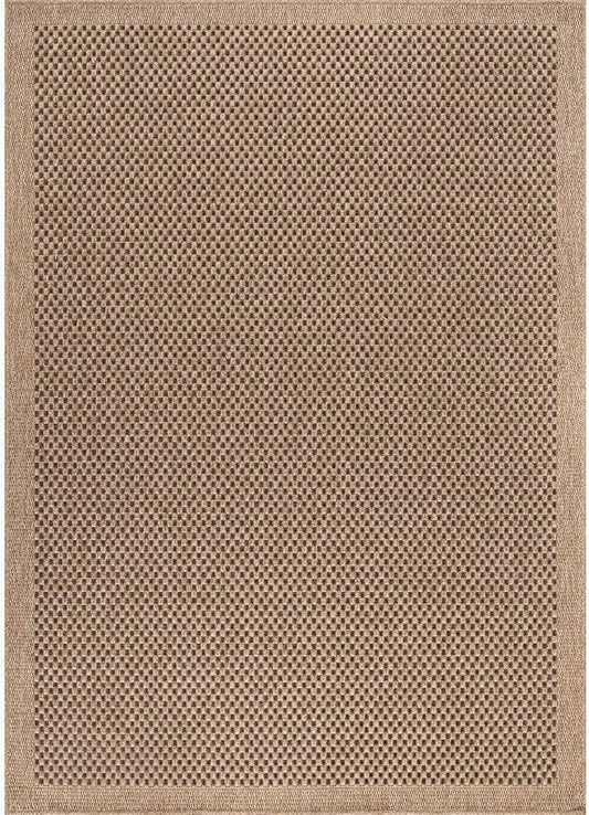 CAMILSON Easy Jute Rug 4x6, Indoor Outdoor Natural Color Fiber Area Rugs for Living Room Patio and Kitchen Rug, Sisal Boho Woven Design, Easy-Cleaning, Washable Outside Carpet Alfombras para(4 x 6)