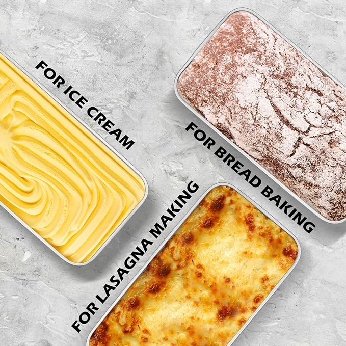 Leonyo 8 Pack Loaf Pans for Baking Bread, 9IN x 5IN Stainless Steel Loaf Bread Pans Set for Homemade Meatloaf, Bananas, Brownies, Lasagnas, Dishwasher Oven Safe