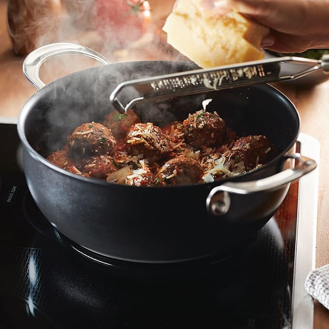 Anolon X Cookware/Pots and Pans Set, 8 Piece, Dark Gray