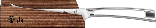 Cangshan TN1 Series 1021882 Swedish 14C28N Steel Forged 5-Inch Tomato/Cheese Knife and Wood Sheath Set