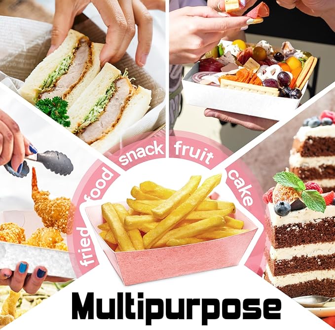 Plastic Charcuterie Boxes with Clear Lids 5in 50pcs, Pink Small Square To Go Paper Bakery Dessert Boxes, Disposable Mini Food Containers for Sandwich Cookie Slice Cake Strawberry Snack