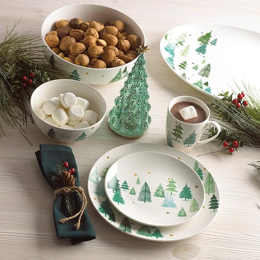 Lane 4-Piece Accent Plate Set, Christmas Drinkware, Holiday Hosting