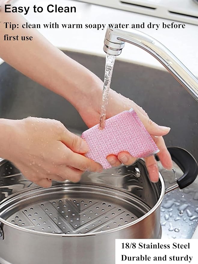 VENTION 8.7 Inch Small Vegetable Steamer Pot, 3.8 QT Induction Stainless Steel Steamer for Cooking, Steam Pot(22cm)