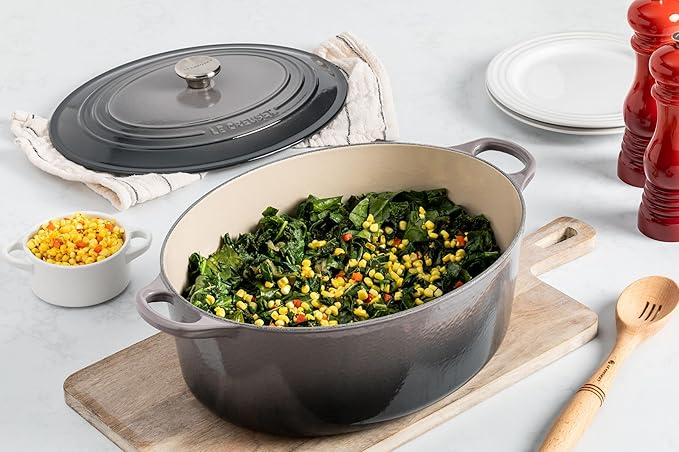 Le Creuset Enameled Cast Iron Signature Oval Dutch Oven, 8 qt., Oyster