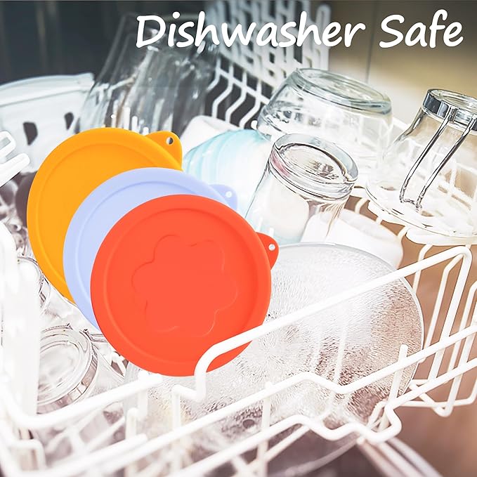 1 Cup Silicone Replacement Lids Storage Cover for Pyrex 7202-PC Glass Bowls (Container not Included) 4 Pack Microwave, Dishwasher and Freezer Safe
