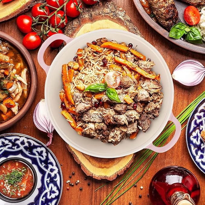 Neoflam Retro 3QT Stockpot with Lid – 8.7" (22cm) Nonstick Ceramic Coated Casserole, Saute Pot, Dutch Oven with Silicone Handle Holder, Dishwasher Safe, Elegant Kitchen Cookware, Made in Korea