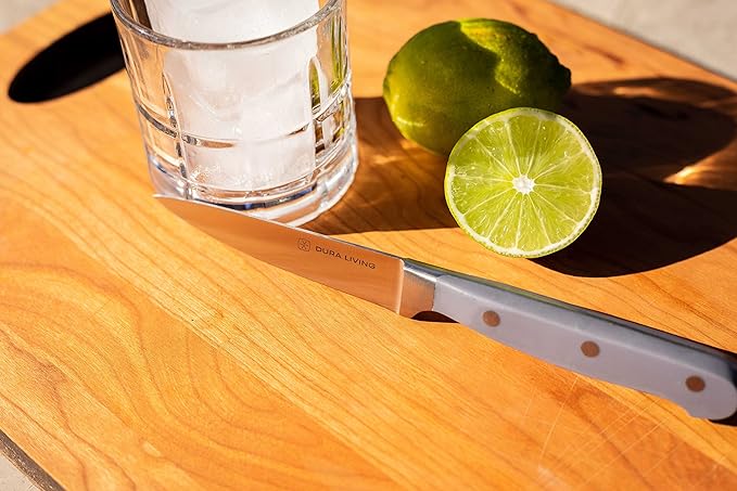 3.5 Inch Paring Knife – Essential High Carbon Stainless Steel, Razor-Sharp, Multipurpose Small Kitchen Knife, Ergonomic Handle, Perfect for Precision Tasks, Sleek Gray Design