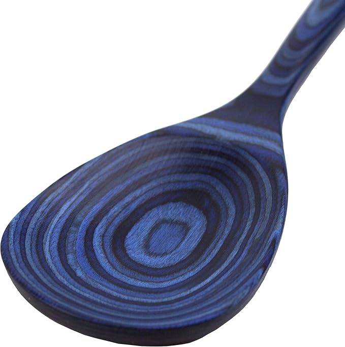 Totally Bamboo Baltique Malta Collection 12-1/2" Wooden Cooking Spoon, Safe for Nonstick