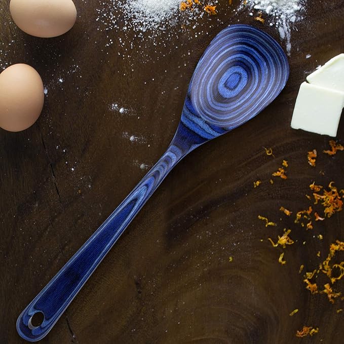 Totally Bamboo Baltique Malta Collection 12-1/2" Wooden Cooking Spoon, Safe for Nonstick