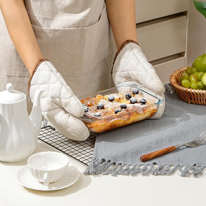 1QT Glass Baking Dish for Oven, Single Serving Glass Pan for Cooking Small Casserole Dish Rectangular Baking Pan Oven Bakeware