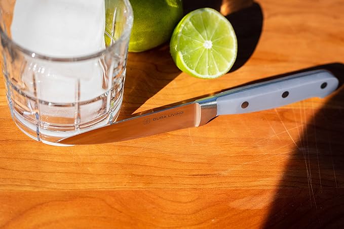 3.5 Inch Paring Knife – Essential High Carbon Stainless Steel, Razor-Sharp, Multipurpose Small Kitchen Knife, Ergonomic Handle, Perfect for Precision Tasks, Sleek Gray Design